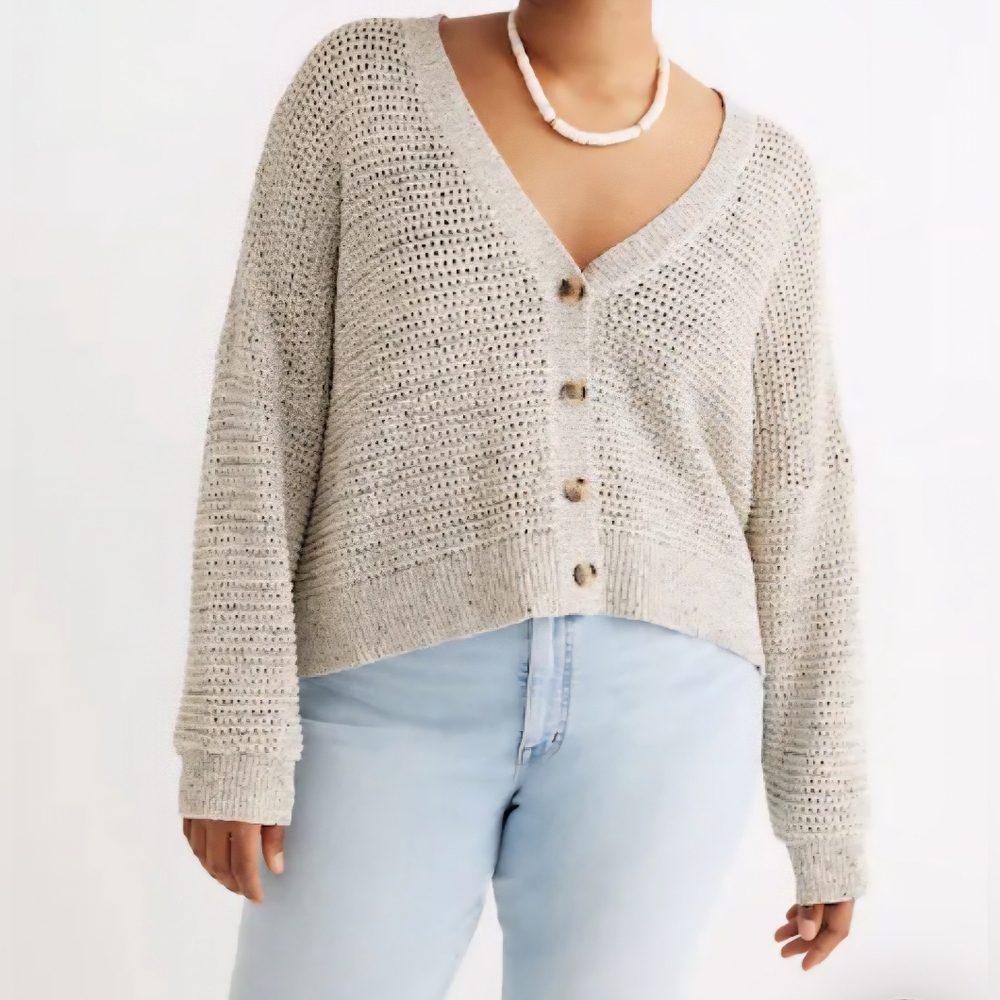 Madewell Marled Hartley Cardigan Sweater Women's Size M